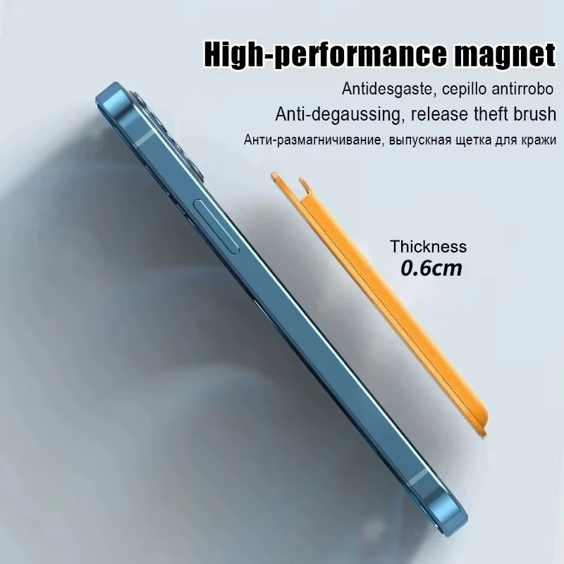 Luxury for Magsafe Magnetic Leather Wallet Case for Iphone 13 12 16 14 Pro Max 15Pro S24 Card Holder Phone Bag Cover Accessories