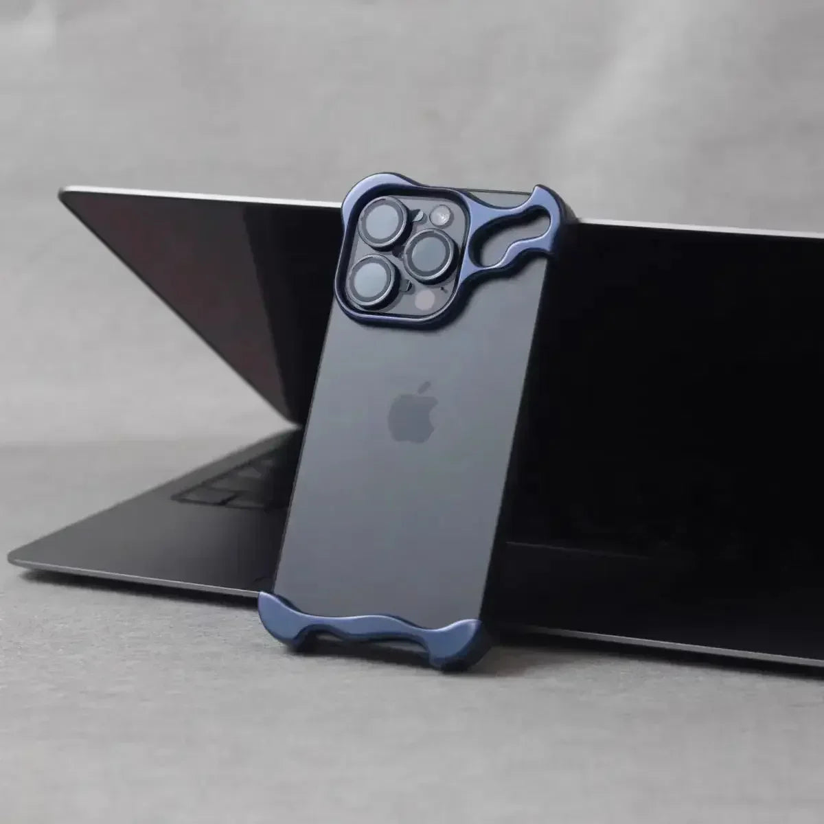 Irregular Metal Bumper Phone Case Iphone 16 15 14 13 Pro Max plus with Lens Film Protection Bare Aluminum Alloy Shockproof Cover