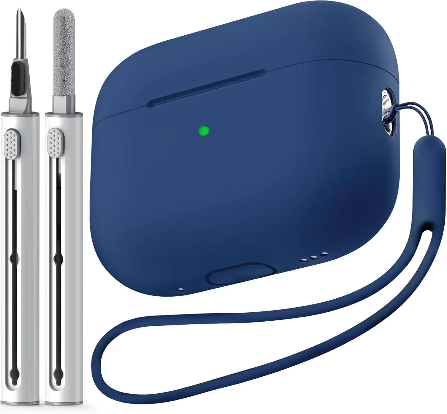 Silicone Protective Case for AirPods Pro with Cleaning Kit - Compatible with 1st and 2nd Generation 