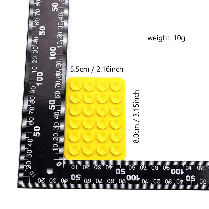 Double Side Silicone Phone Case Holder Suction Pad Mobile Phone Adhesive Rubber Sucker Bracket for Selfies Phone Accessory