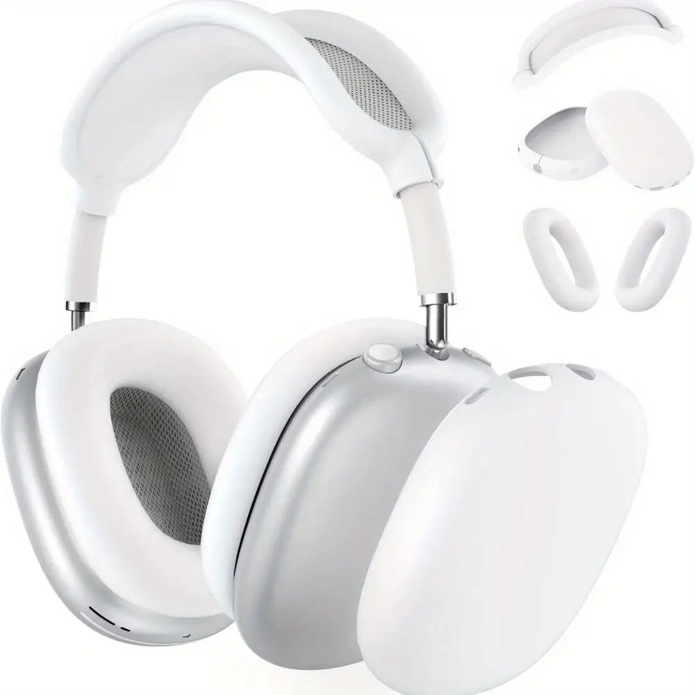3 in 1 Soft Silicone Skin Protector Headphones Case for Airpods Max Cases anti Scratch Shockproof Earphone Cover Accessories