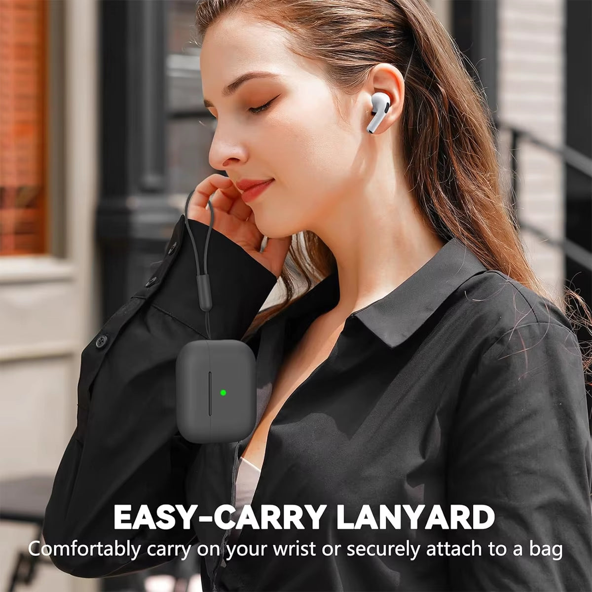 Silicone Protective Case for AirPods Pro with Cleaning Kit - Compatible with 1st and 2nd Generation 