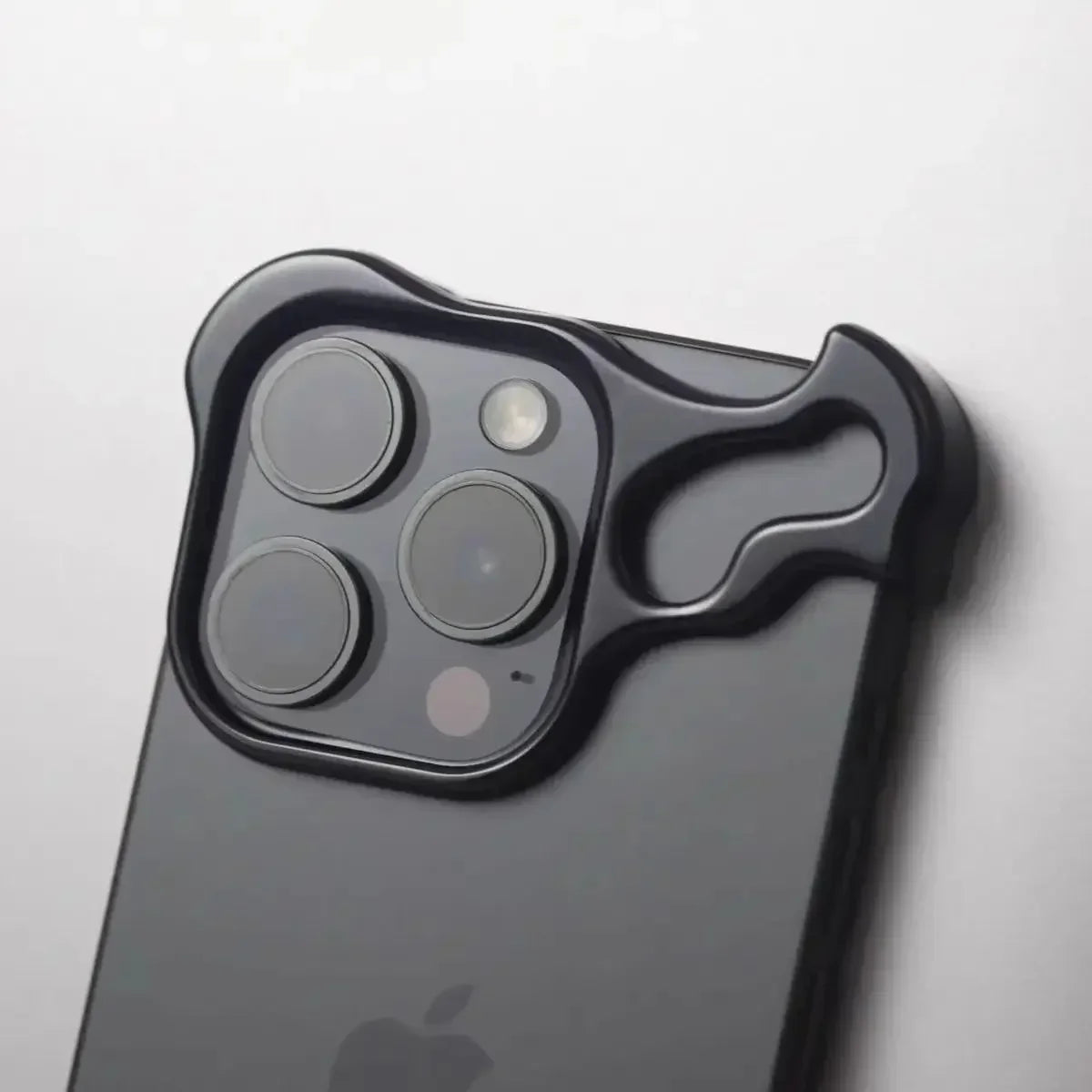 Irregular Metal Bumper Phone Case Iphone 16 15 14 13 Pro Max plus with Lens Film Protection Bare Aluminum Alloy Shockproof Cover