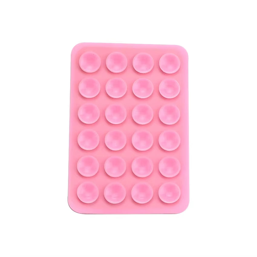 Double Side Silicone Phone Case Holder Suction Pad Mobile Phone Adhesive Rubber Sucker Bracket for Selfies Phone Accessory