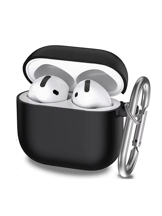 3-Piece Set for Apple Airpods 4 Case with Cleaner Kit Soft Silicone Protective Cover for Women Men with anti Loss Rope Non-Slip